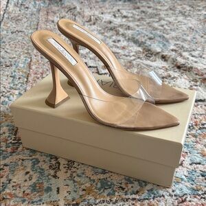 Tony Bianco Marcel Mule in Clear & Skin